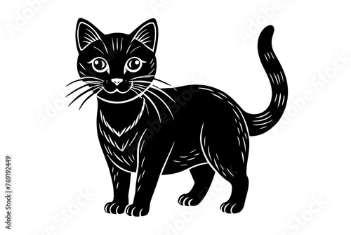 cat silhouette vector illustration