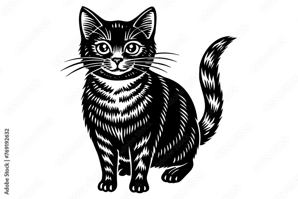 cat silhouette vector illustration cat silhouette vector illustration
