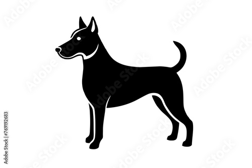 dog silhouette vector illustration