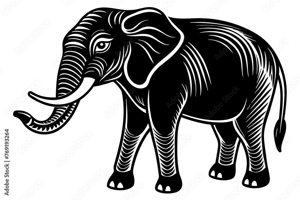 elephant silhouette vector illustration elephant silhouette vector illustration