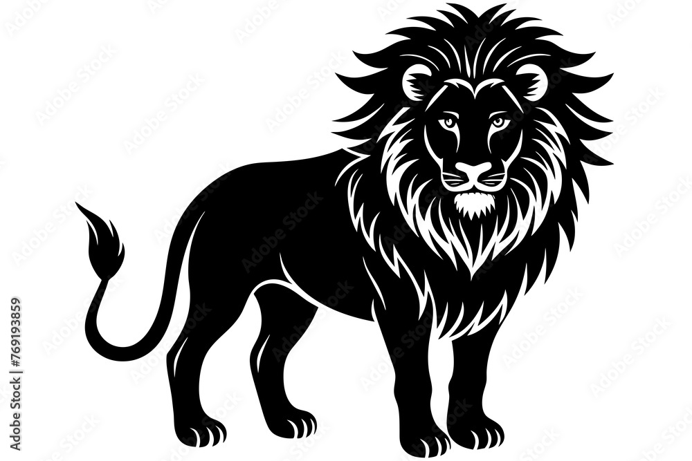 lion silhouette vector illustration lion silhouette vector illustration