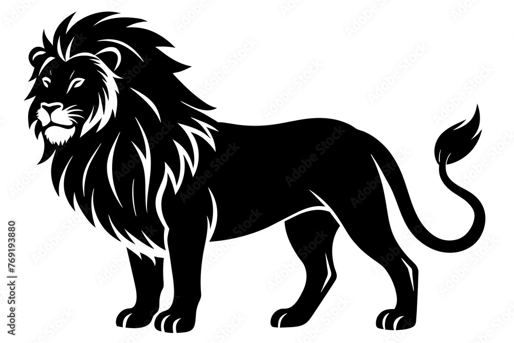 lion silhouette vector illustration lion silhouette vector illustration