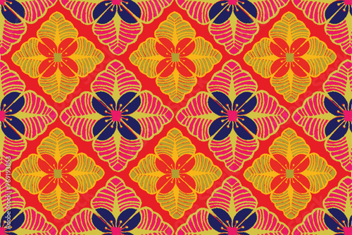 The Kembang Kates Batik motif and its development is a very exclusive motif. Suitable for various functions. Vector EPS 10