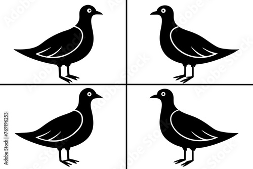 flossie bird silhouette vector illustration photo