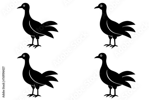 flossie bird silhouette vector illustration photo