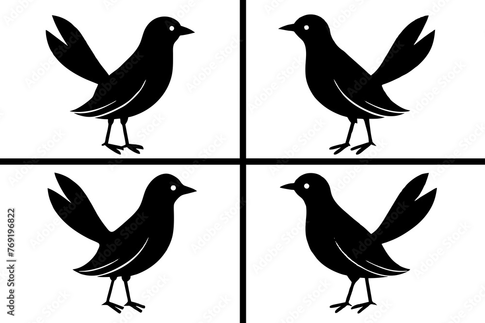 bella bird silhouette vector illustration bella bird silhouette vector illustration
