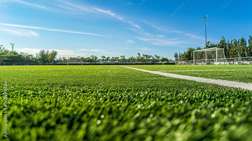 Image of football sport field lawn.