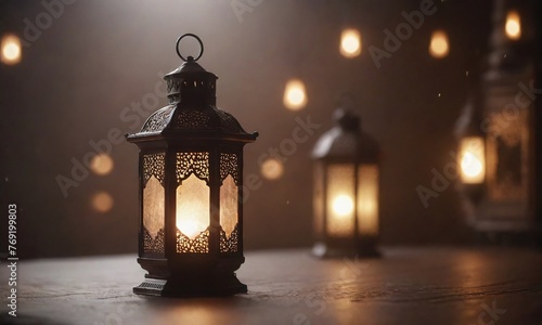 simple lantern Eid Mubarak Ramadan photo