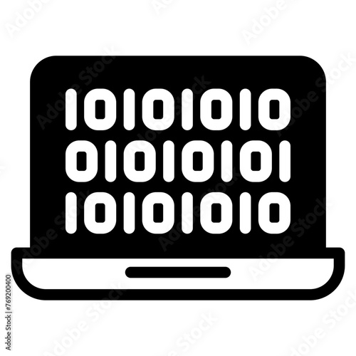 binary code on computer