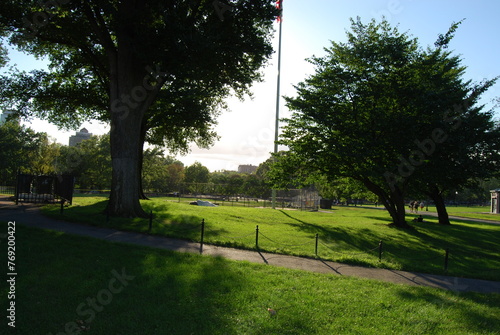 Softball field, Boston Common, Boston, MA, USA