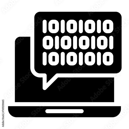 binary code on computer