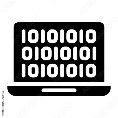 binary code on computer