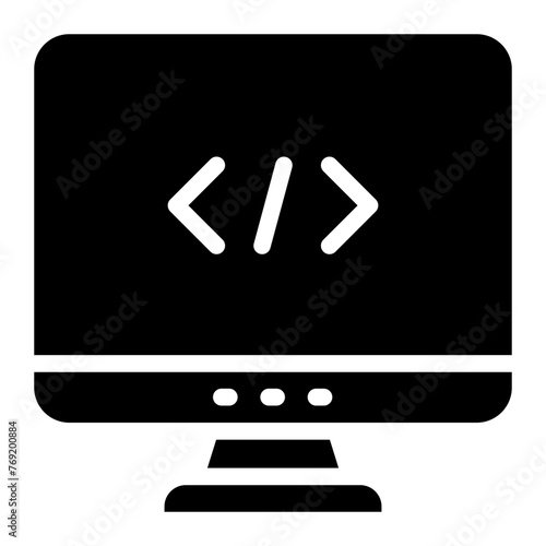 computer with programing code