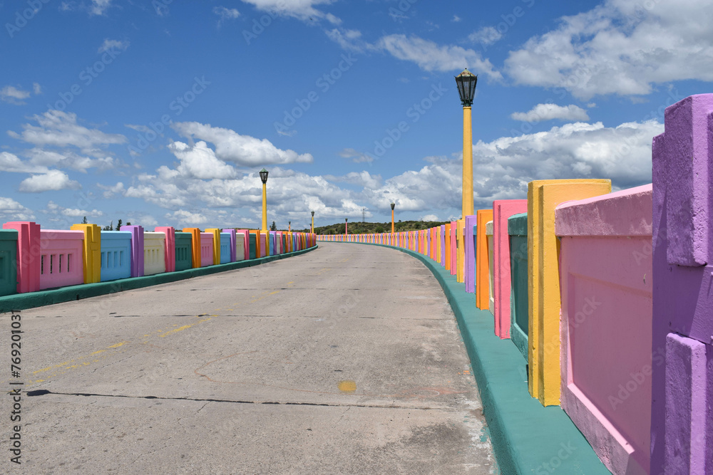 beautiful colorful bridge in Argentina