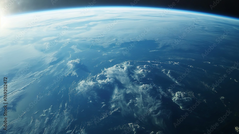 Image of view of the Earth from space.