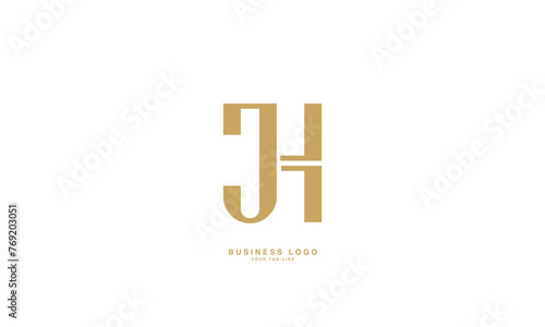 JH, HJ, J, H, Abstract Letters Logo Monogram photo