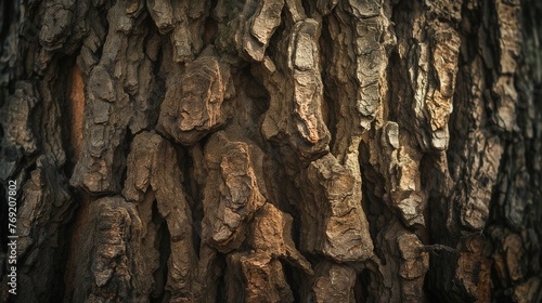 Textured details of a tree trunk.