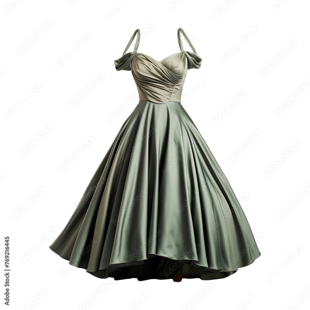 Dress isolated on transparent png background. Generative ai Dress isolated on transparent png background. Generative ai