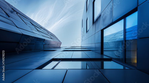 Modern architecture, abstract building concept