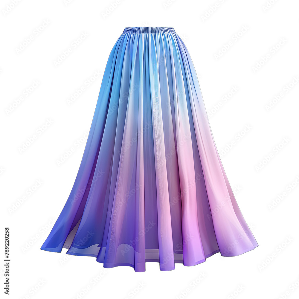 Skirt isolated on transparent png background. Generative ai Skirt isolated on transparent png background. Generative ai