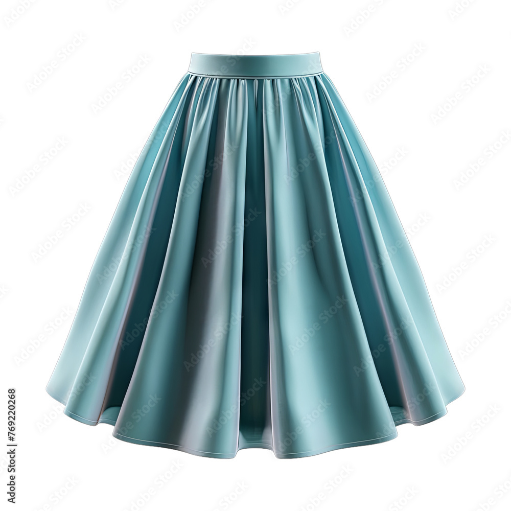 Skirt isolated on transparent png background. Generative ai Skirt isolated on transparent png background. Generative ai
