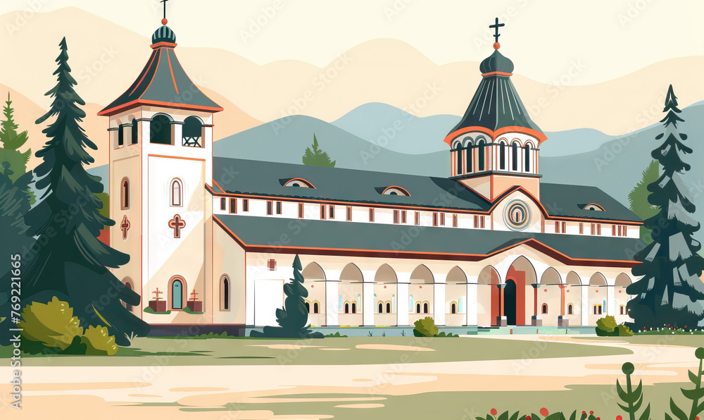 Bucovina Painted Monasteries Tour: Admiring Frescoes, Religious Art, and Iconic Churches - obrazy, fototapety, plakaty 