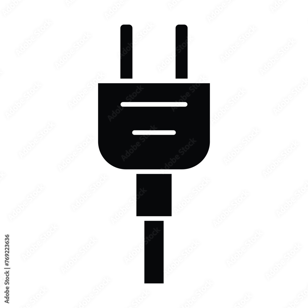 electric plug icon vector template design flat and simple electric plug icon vector template design flat and simple