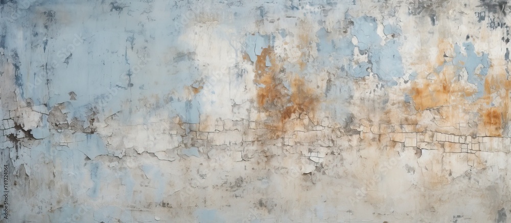 A detailed shot of a weathered metal surface with chipped paint, creating a visually striking pattern reminiscent of peeling tree bark or worn flooring A detailed shot of a weathered metal surface with chipped paint, creating a visually striking pattern reminiscent of peeling tree bark or worn flooring