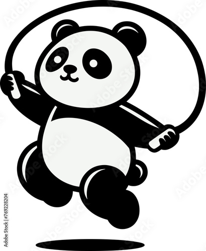 Panda Jumping Rope