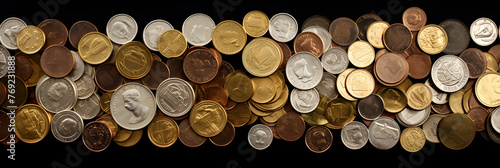 Radiant Assortment of European Monetary Units: A Collection of Euro Coins depicting the Unified Economy of Europe