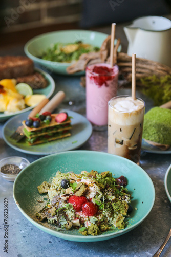 Photography japanese breakfast at a sydney cafe