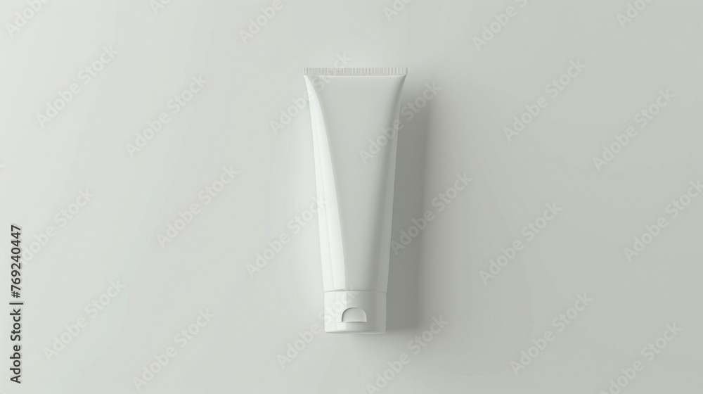 Skincare Cream Tube Package Mockup
