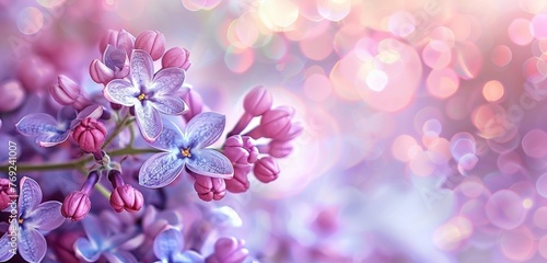 pink flowers background © Lumos sp