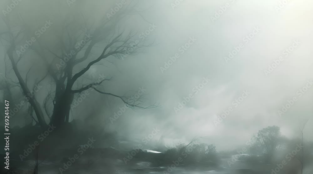 Mystical Foggy Forest with Bare Trees with Ai generated.
Mystical Foggy Forest with Bare Trees with Ai generated.