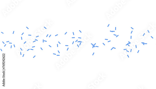 blue confetti sprinkle no background, png
