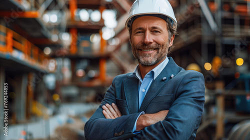  Una fotografía de portada que muestra a un contratista en construcción sonriendo con confianza