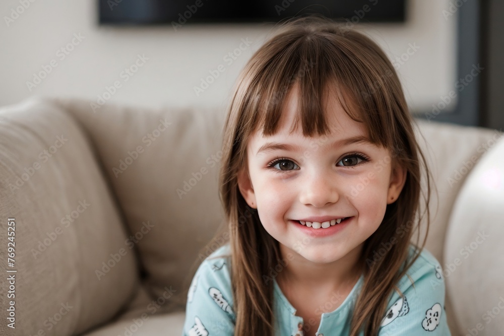 cute little girl playing in the living room, cute little playing at home. cute little girl playing in the living room, cute little playing at home.