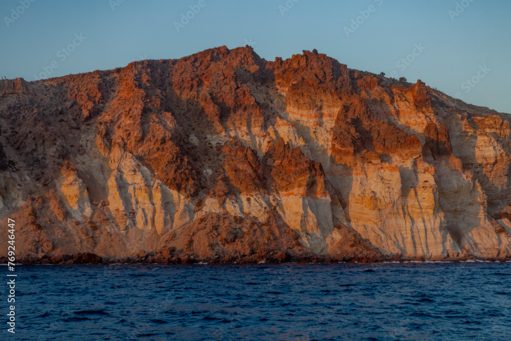 Santorini caldera, Cyclades Islands, Aegean Sea, Greece