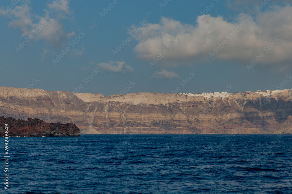 Santorini caldera, Cyclades Islands, Aegean Sea, Greece
