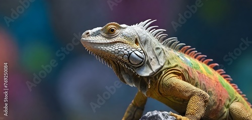 Animal Chameleon Lizard natural Tropical animal © nizar