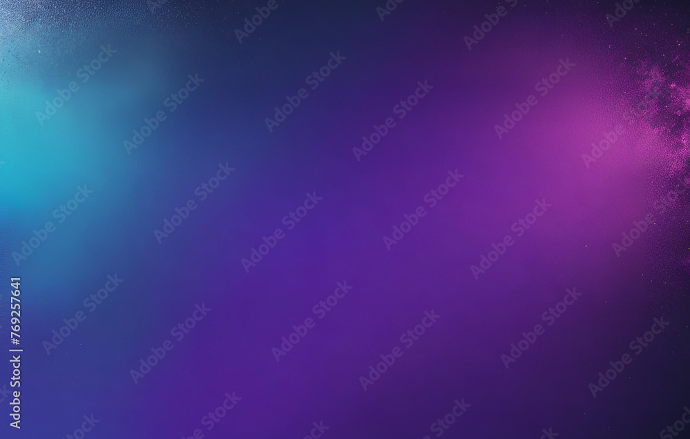 Fototapeta premium Dark blue black purple color gradient background grain