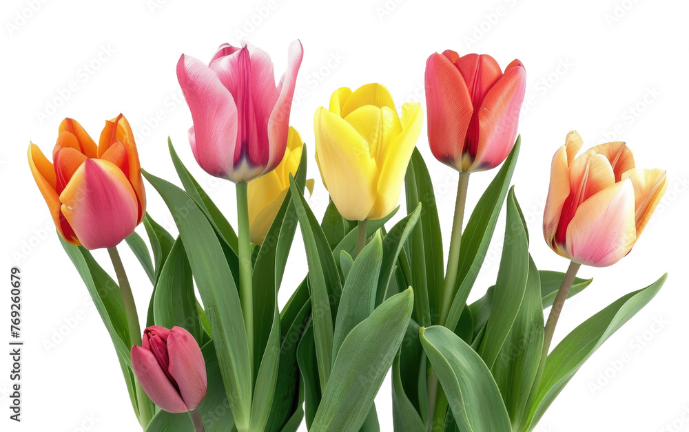 Tulip Blossom Bouquets isolated on transparent Background Tulip Blossom Bouquets isolated on transparent Background