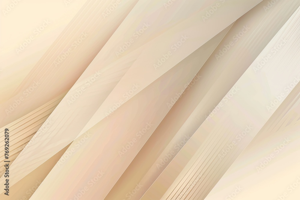 Obraz premium Neutral abstract background. Minimal poster template with diagonal shapes. Calm design with gradient elements