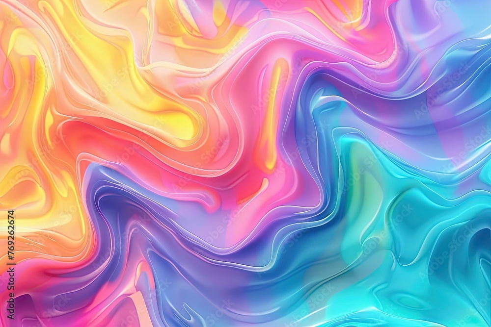 Vector abstract colorful rainbow soft gradient background. Abstract fluid texture. Technology wallpaper