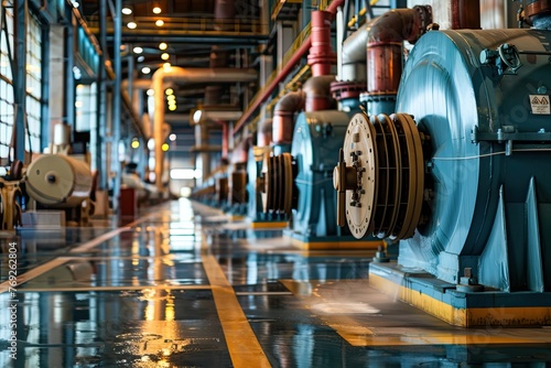Water pumps in a large power plant
