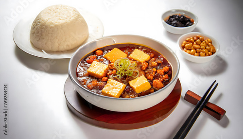 Sichuan Delights: Exploring the Spicy Goodness of Chinese Mapo Tofu	 photo
