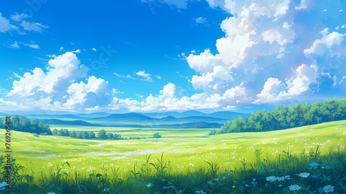 広大な草原の風景13