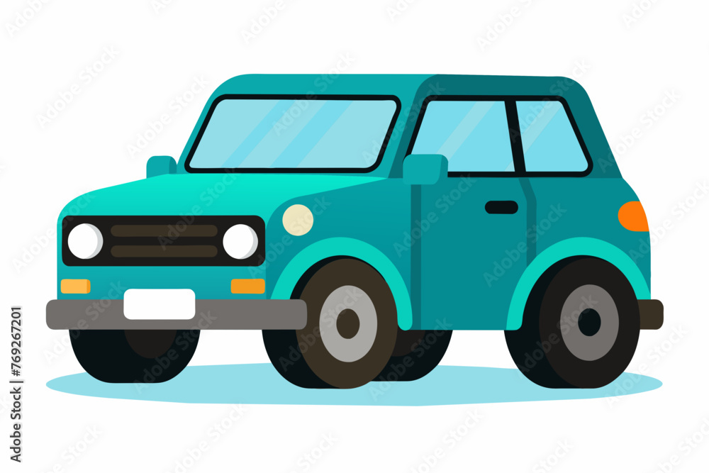 suv coupe car vector illustration