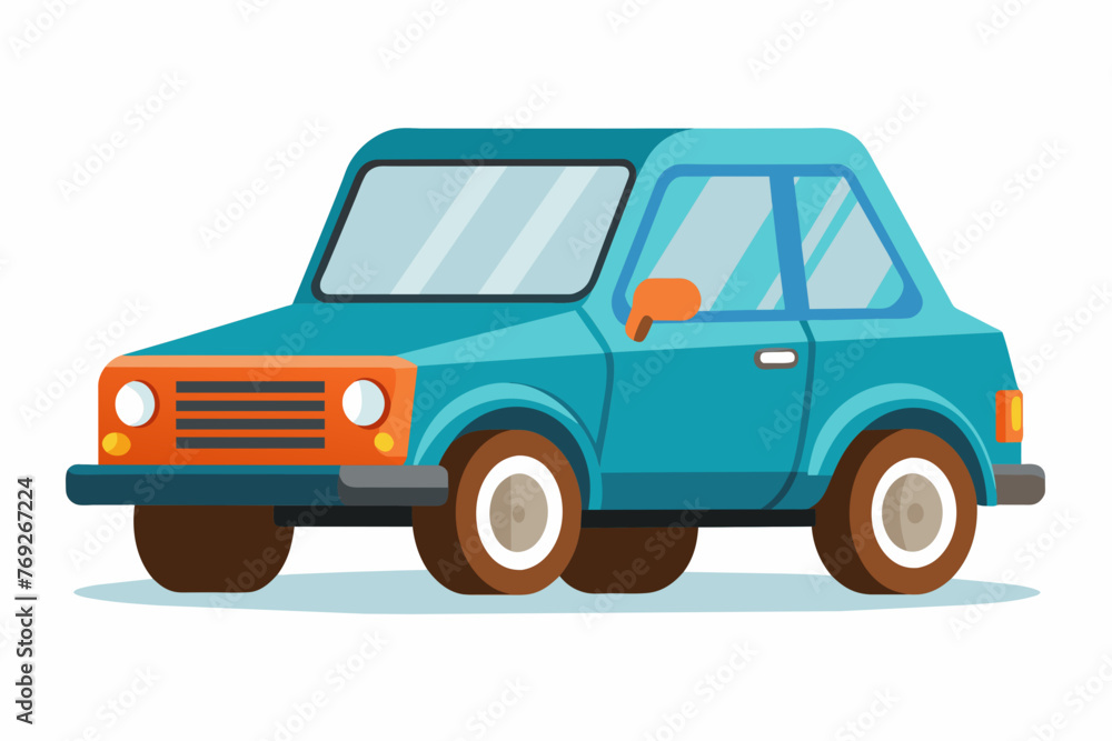 suv coupe car vector illustration