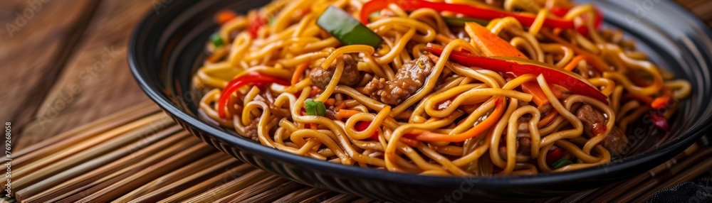 Chow Mein high angle Chow Mein high angle